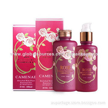 Cosmetic Boxes with Gold Hot Stamping, Various Shapes Can be Customized